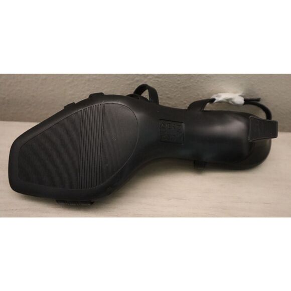 Naturalizer I9063S1001 Women Sz 7W Black PU Leather Galaxy Strappy Sandals - Picture 8 of 12